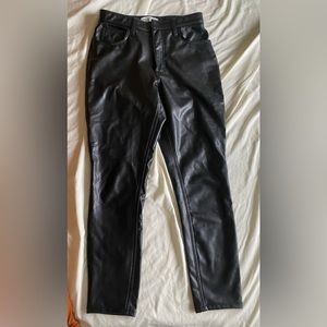 Abercrombie & Fitch vegan leather skinny jeans